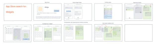 storyboard, as part of one-week design sprint